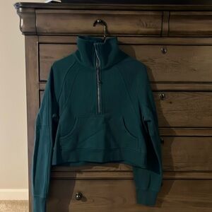 Funnel neck scuba quarter zip.